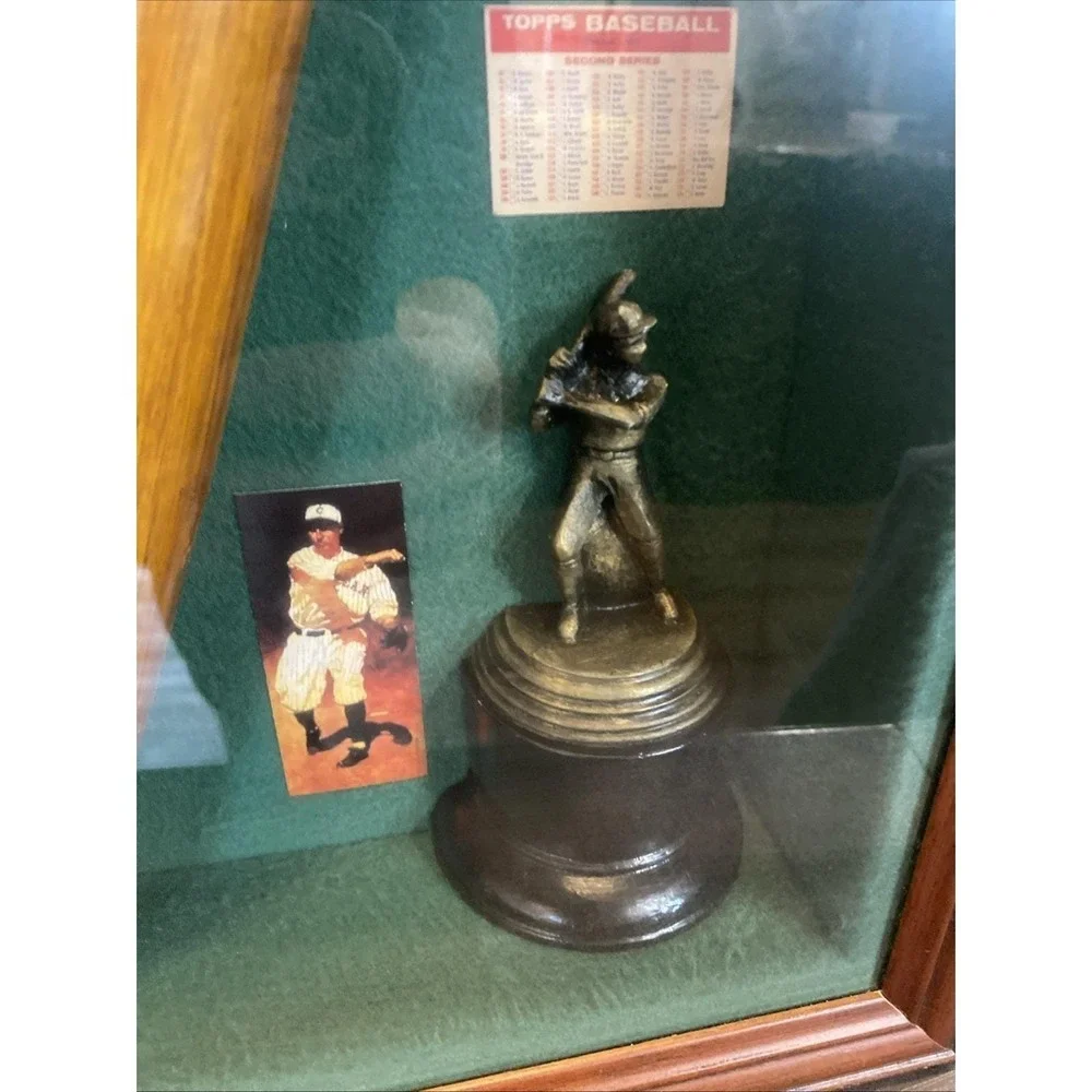 Vintage Baseball Shadow Box Framed Collectible‎ 20 3/4 X 13 1/2 inches